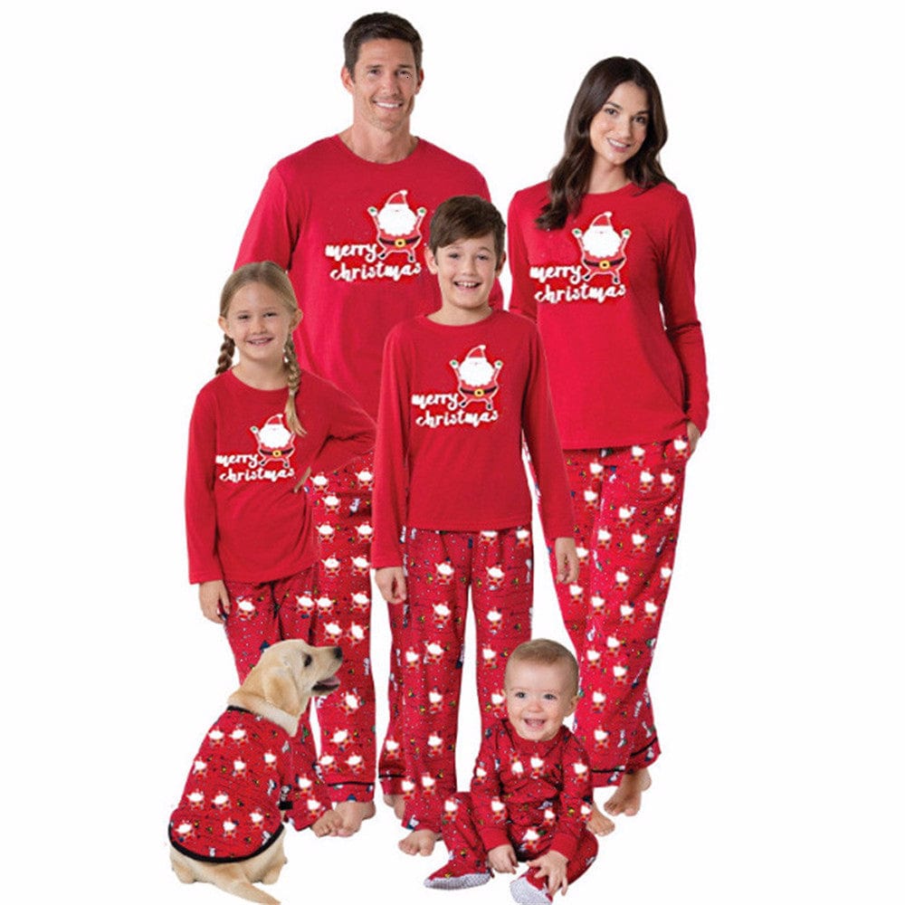 Santa Merry Christmas Family Matching  Pajamas