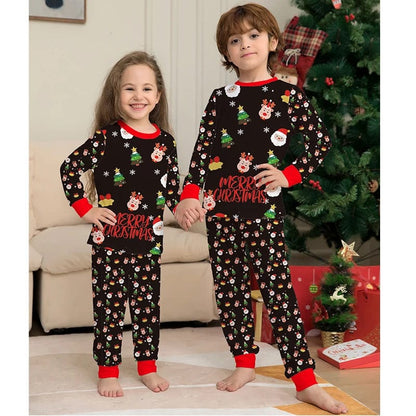 Santa and Friends Family Matching Pajamas