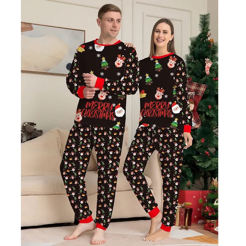 Santa and Friends Family Matching Pajamas