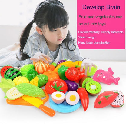 Educational Toys -37pcs/lot  Pretend Cutting Plastic  Food