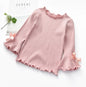 Toddler Girls Long Sleeve Lace Bow Shirt