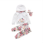 2pcs Toddler Girls  Hooded Top +Long Pants Outfit