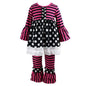 Toddler 2PCS Set | Girls 2-Layer Ruffle Flare Sleeves/ Flare- Legs