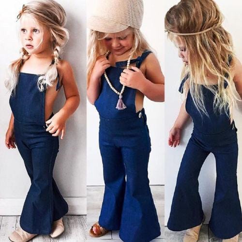 Toddler Girl Jeans Jumpsuit  Clothes 1-6 Years