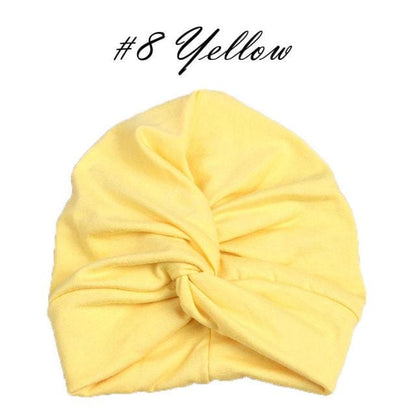 Toddler Lovely Soft Cute Solid Knot Cotton Blends Turban