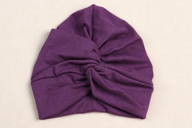 Toddler Lovely Soft Cute Solid Knot Cotton Blends Turban