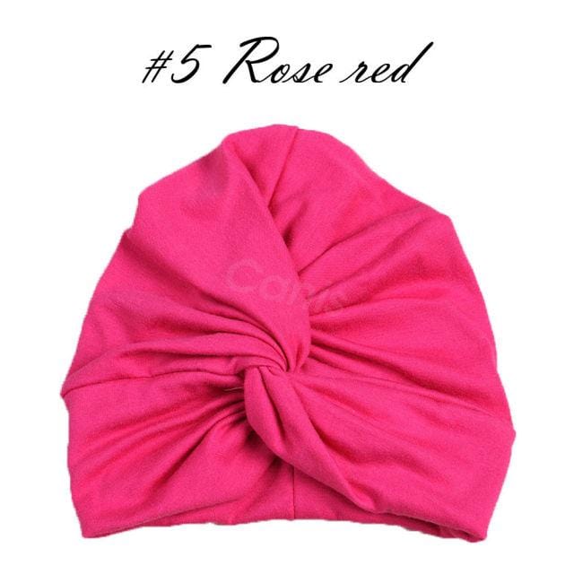 Toddler Lovely Soft Cute Solid Knot Cotton Blends Turban