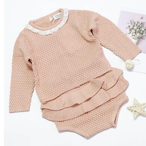 Toddler Stylish Sweater Set Cardigan + Shorts