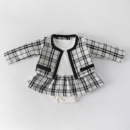 Toddler Stylish Sweater Set Cardigan + Shorts