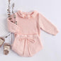 Toddler Stylish Sweater Set Cardigan + Shorts