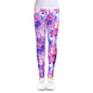 Print Flower Cotton Leggings For 4-12 Years