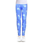 Print Flower Cotton Leggings For 4-12 Years