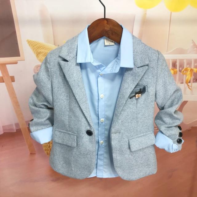 Toddler Boys Fashion Blazer Gentleman Sets