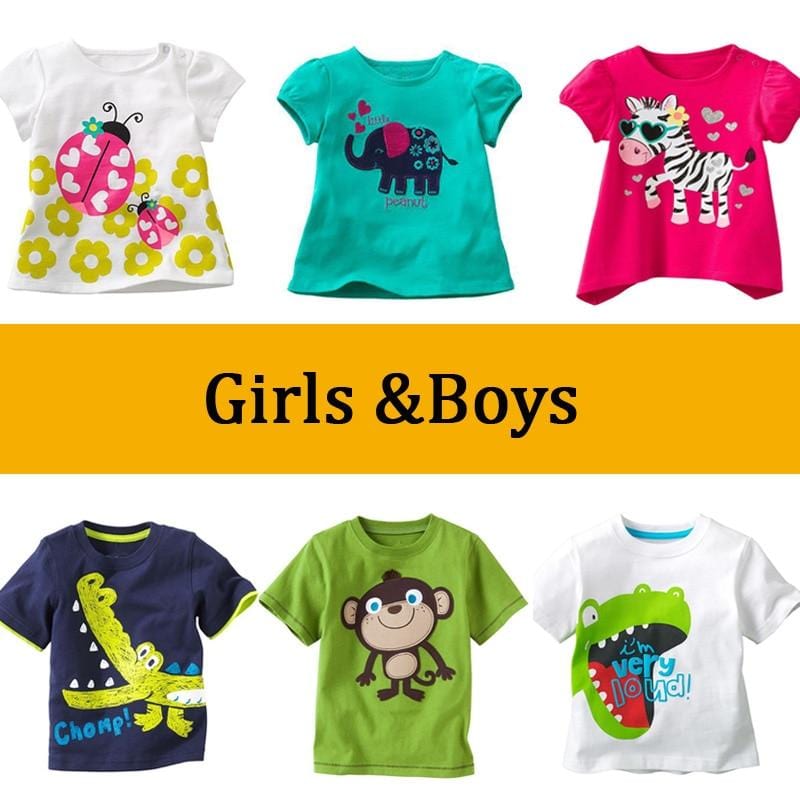 Toddler Short Sleeve Cotton T-shirts