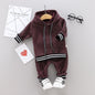 2pcs Toddler Jacket + Pants Athletics Suit