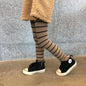 Kid Leggings For Girls Cotton Toddler Infant Striped Leggings Knit Pants Children Cute Stretchy Warm Trousers Winter Warm Panty