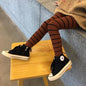 Kid Leggings For Girls Cotton Toddler Infant Striped Leggings Knit Pants Children Cute Stretchy Warm Trousers Winter Warm Panty