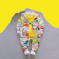 3Pcs Toddler Graffiti Cotton Tracksuits - T Shirts + Jacket + Pants