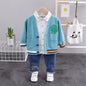 3Pcs Toddler Cotton Tracksuits - T Shirts + Jacket + Pants