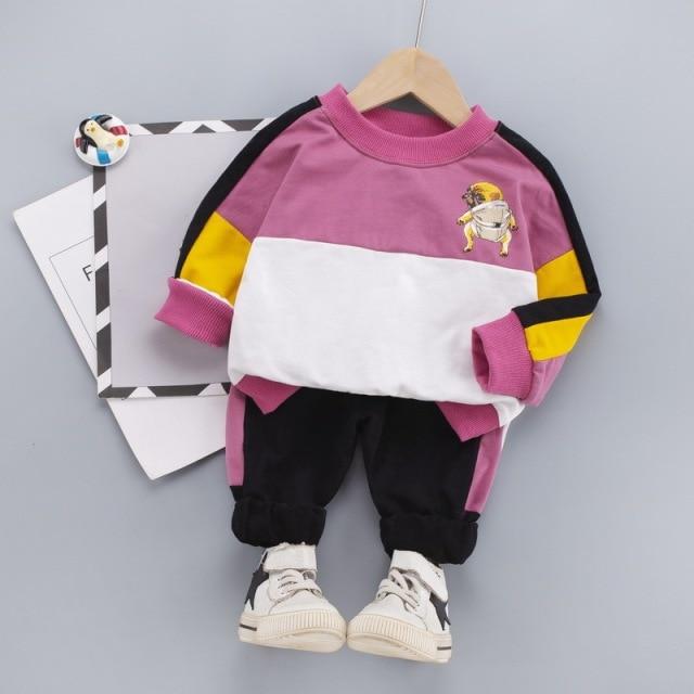 2pcs Toddler Jacket + Pants Athletics Suit