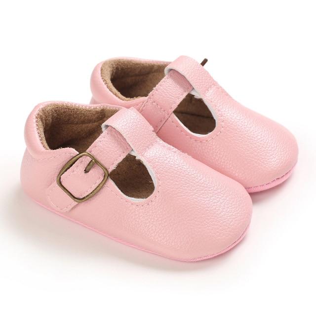Toddlers Girls   Lace Up PU Leather Soft Soles  0-18 Months