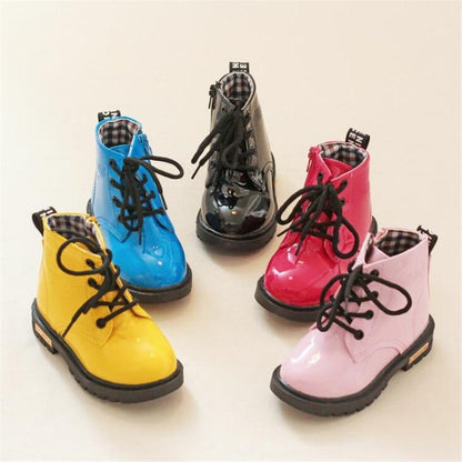 Toddler Colorful Patent Leather Boots