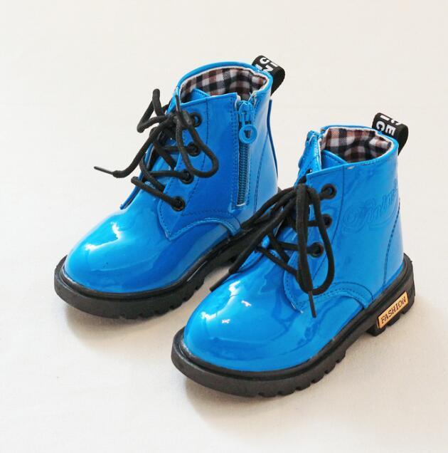 Toddler Colorful Patent Leather Boots