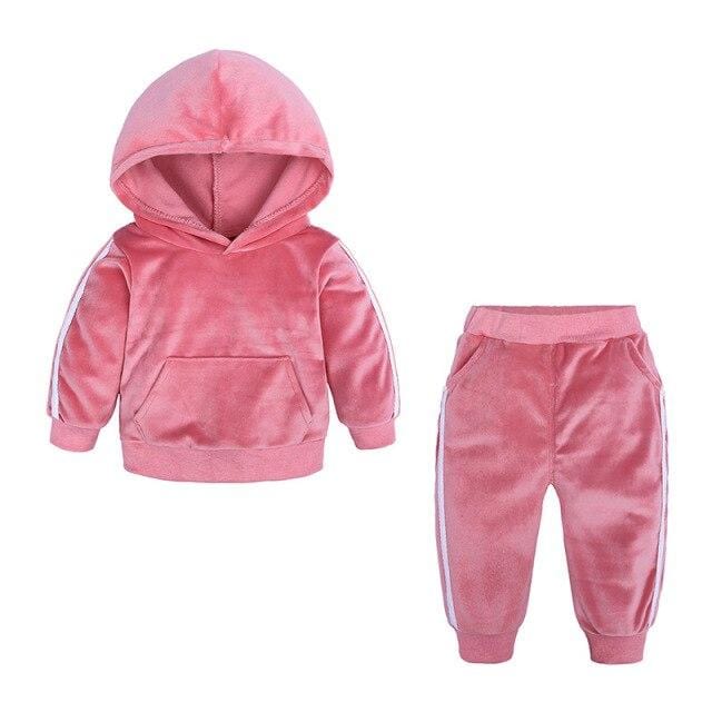 2pcs Toddler Hoodies +Pants 2pcs Sport Suit