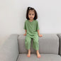 2PCS  Solid Color Toddler Relax Wear Sets 1-6 Years