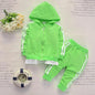 2Pcs Toddler Cotton Zipper Jacket Pants Tracksuits