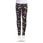 Print Flower Cotton Leggings For 4-12 Years