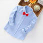 Toddler Boys White Long Sleeve Turn-down Collar Shirts