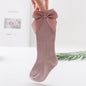 Big Bow Knee - High Soft Socks  0-3 Years