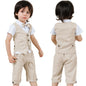 Toddler Shorts And Short Sleeves Shirt Gentleman  Suit