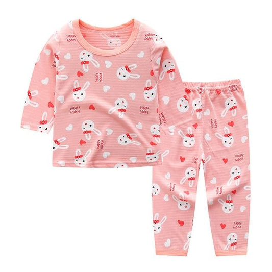 Toddler Pajama Sets - O-Neck T-Shirt Tops with Pants