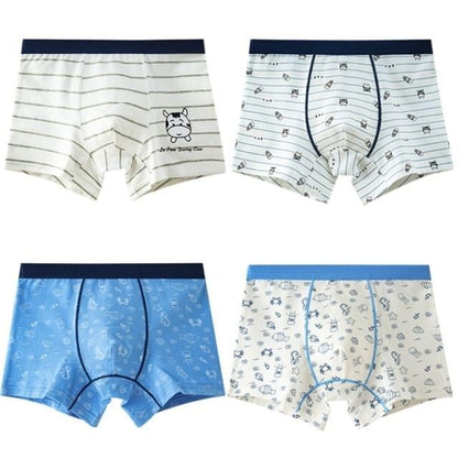 4Pcs Toddler Boys Underwear/ Boyshorts