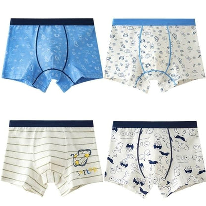 4Pcs Toddler Boys Underwear/ Boyshorts