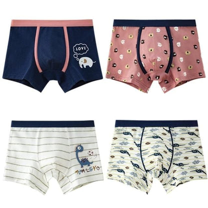 4Pcs Toddler Boys Underwear/ Boyshorts