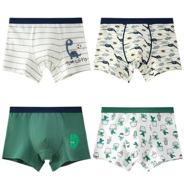 4Pcs Toddler Boys Underwear/ Boyshorts