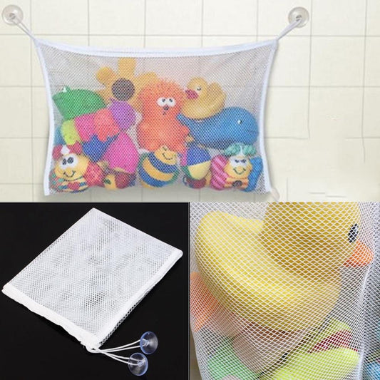 Mesh Bag Storage with Bathtub Suction Cup