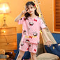 Toddler Girls Pajamas Short Sleeved  Sets For Kids 4 6 8 10 12 14 Years