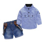 Toddler Boys Sling Strap Shirt + Shorts  Set