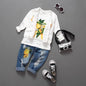 2PCS Toddler Girls Jacket +T-shirt +Jeans Sets