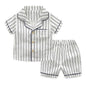Toddler Boys Cotton Striped Shorts Pajamas  2-7T